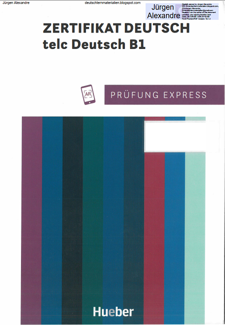 Prüfung Express – Zertifikat Deutsch – telc Deutsch B1 - 2021