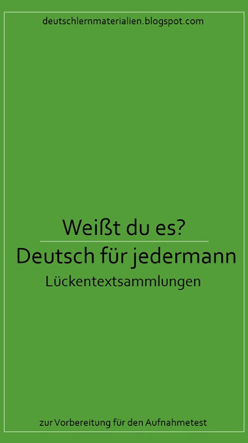 Weißt du es - Deutsch für jedermann Übungsbuch